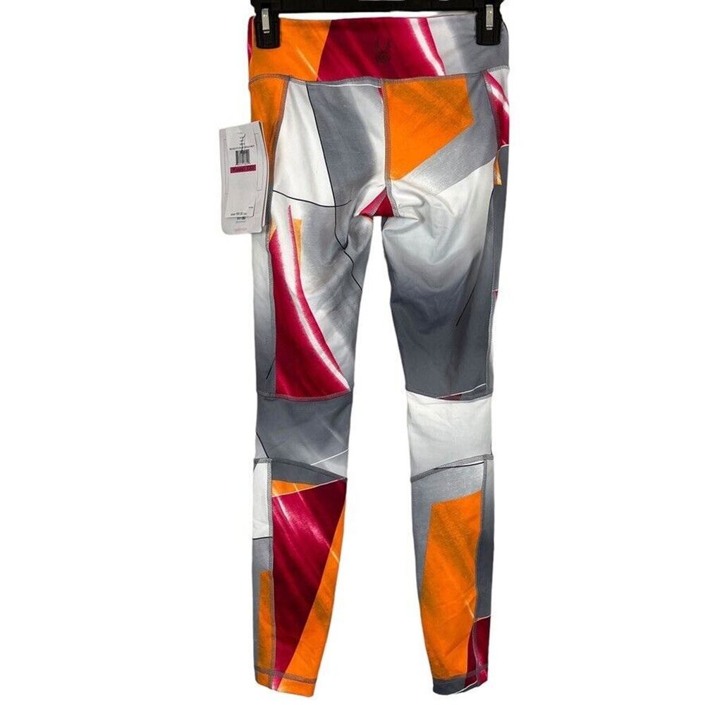 Spyder 989 Multi Color Shield Print Fate Pant NWT Womens Skinny Yoga sz XXS - Picture 14 of 16